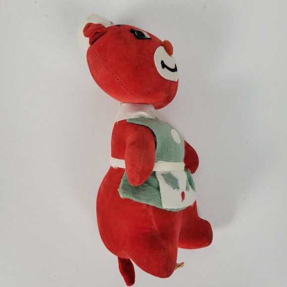 Vintage Dakin Dream Pets Red Christmas Teddy Bear 7" Plush Stuffed Animal - Picture 12 of 13